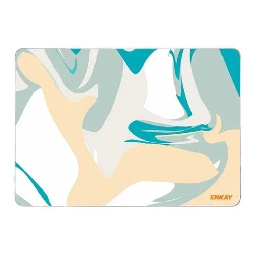 Estuche de Cristal Protector Enkay Hat-Prince Geometry Pattern para MacBook Pro 16 Inch A2141 (Geometry No.6)