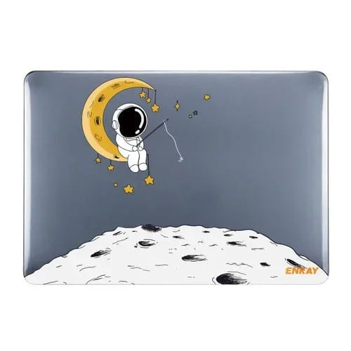 Estuche de Cristal Protector Enkay Spaceman Pattern Laopop para MacBook Pro 15.4 A1707 / A1990 (Spaceman No.3)