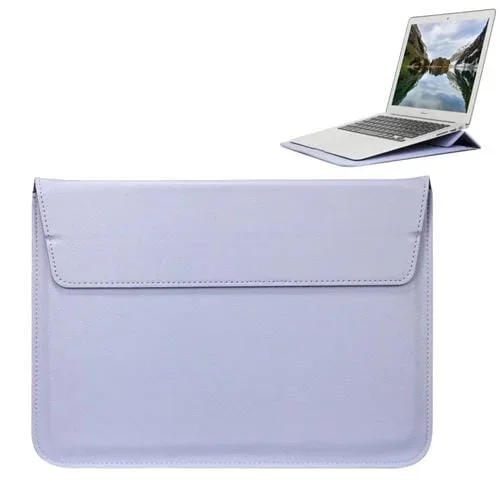 Estuche de Cuero PU Estilo Sobre Universal con Soporte para Portátil y Tablet de 15.4 » (Azul Violeta)