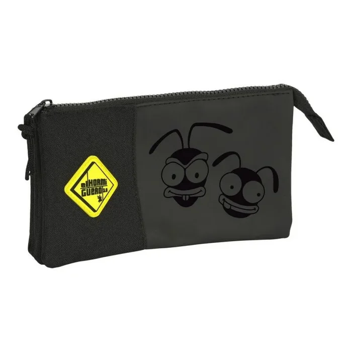 Estuche escolar el hormiguero negro (22 x 12 x 3 cm)