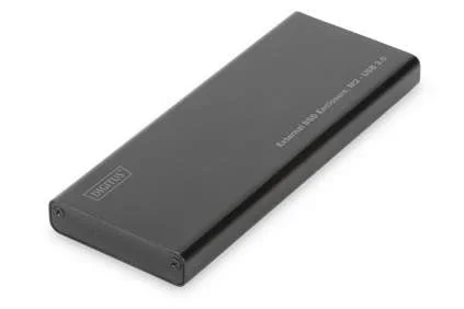 Estuche externo USB 3.0 para SATA III SSD – M2 (NGFF), hasta 6 Gbit / s, aluminio, negro