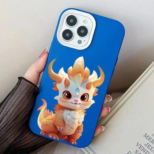 Estuche híbrido para teléfono Loong Baby iPhone 12/12 Pro TPU (Azul)