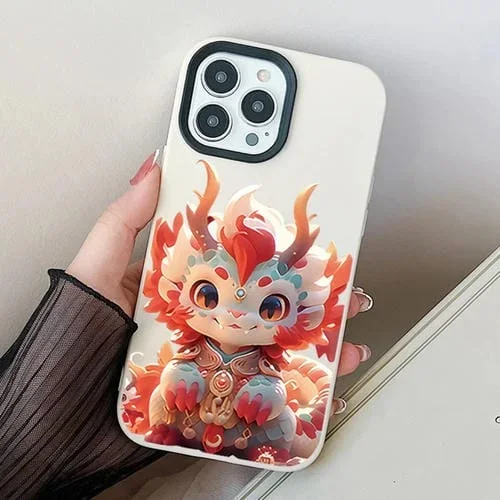 Estuche híbrido para teléfono Loong Baby iPhone 12 Pro Max TPU (Blanco)