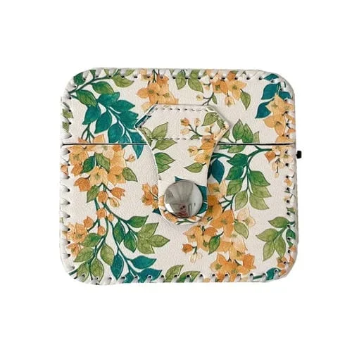 Estuche para Auriculares Inalámbricos AirPods 3 Cuero PU (Flor Amarilla)
