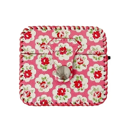 Estuche para Auriculares Inalámbricos Airpods 3 Cuero PU (Pequeña Flor Roja)