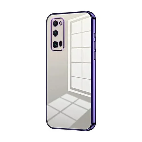 Estuche para Honor 30 Pro / 30 Pro+ con Orificio Fino y Revestimiento Transparente (Púrpura)