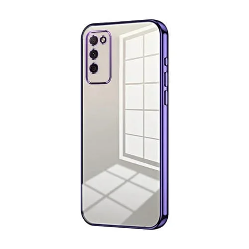 Estuche para Honor 30 Youth con Orificio Fino y Revestimiento Transparente (Púrpura)