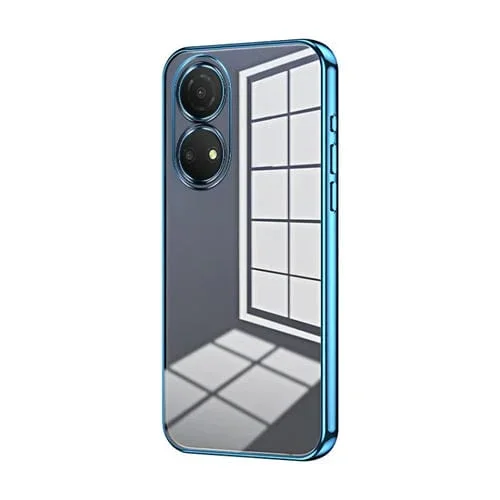 Estuche para Honor Play 30 Plus con Orificio Fino y Revestimiento Transparente (Azul)
