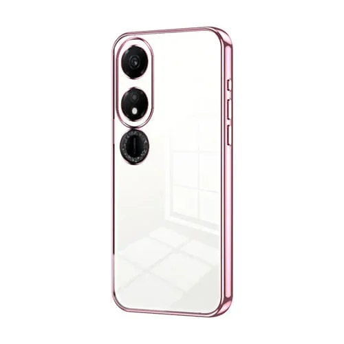 Estuche para Honor Play 40 con Orificio Fino y Revestimiento Transparente (Rosa)