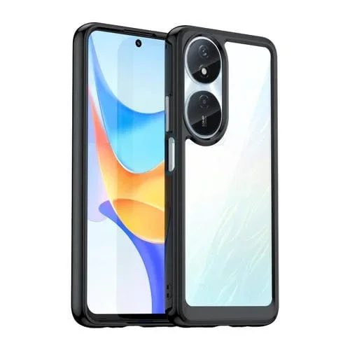 Estuche para Honor Play 50 Plus TPU Híbrido Acrílico Serie Colorida (Negro)