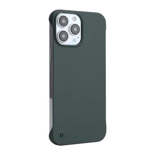 Estuche para iPhone 15 Pro Max Enkay Ultrafino Mate sin Marco para PC (Verde Oscuro)