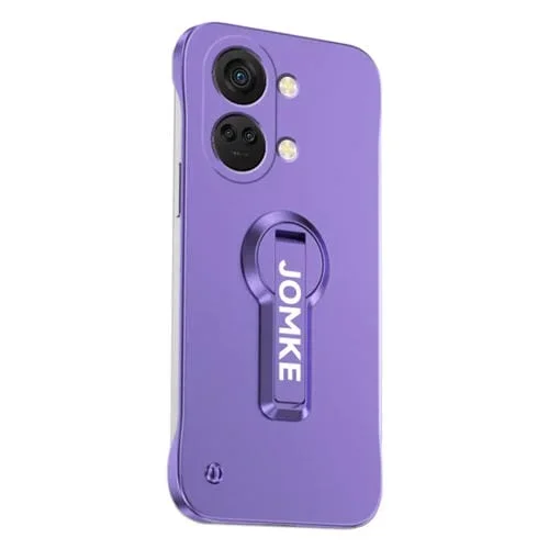 Estuche para OnePlus Ace 2V con Soporte Giratorio 360° y Barniz para Hornear (Morado)
