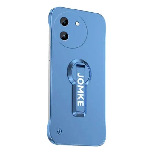 Estuche para Teléfono con Soporte Giratorio de 360 Grados y Barniz para Hornear para Vivo Y200T (Azul)