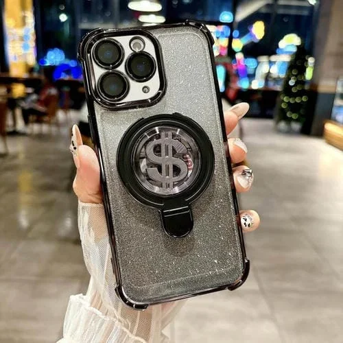 Estuche para Teléfono iPhone 11 Pro Max con Soporte Magsafe y Película para Lente (Negro)