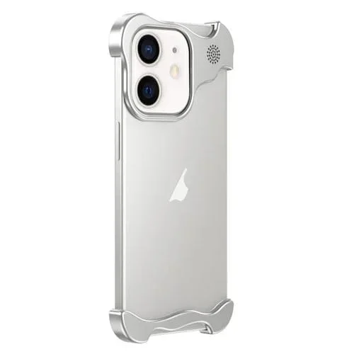 Estuche para Teléfono iPhone 12 Aleación Aromaterapia (Plateado)