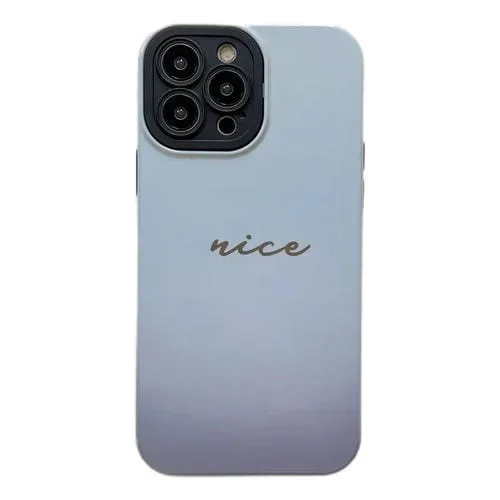 Estuche para Teléfono iPhone 13 Pro 2 En 1 PC + TPU a Prueba de Golpes (Azul Claro Degradado)