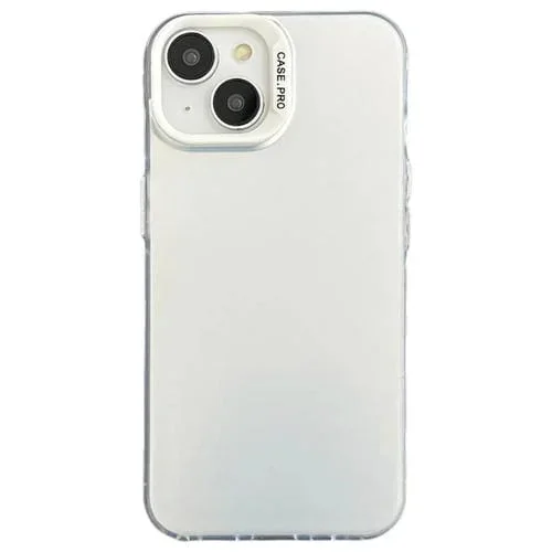 Estuche para Teléfono iPhone 14 PC SemiTransparente Esmerilado (Blanco)