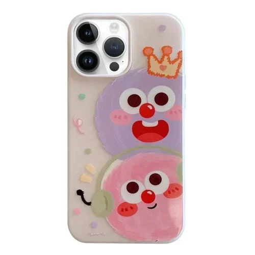Estuche para Teléfono iPhone 14 Pro Max Jelly 2 En 1 PC Híbrido TPU (Monstruo de Corona)