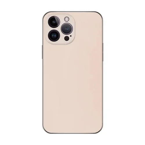 Estuche para teléfono iPhone 15 Pro Max Galvanoplastia Ag Esmerilado (Dorado)