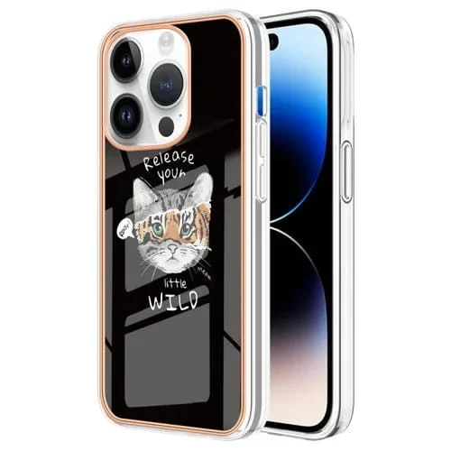Estuche para Teléfono iPhone 15 Pro Max Imd Doble Cara Mármol Galvanizado (Crecimiento Natural)