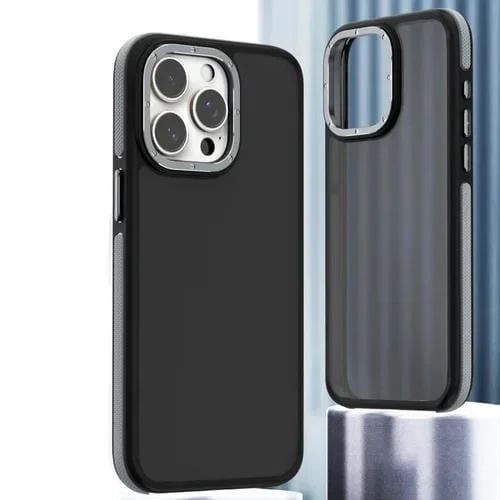 Estuche para Teléfono iPhone 15 Pro TPU a Prueba de Golpes Doble Color (Gris)