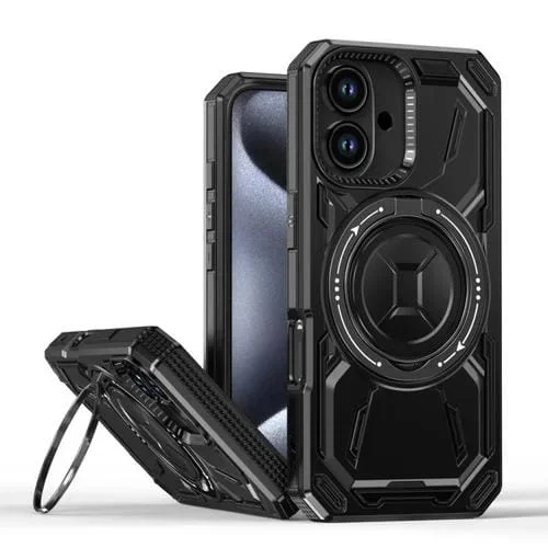 Estuche para Teléfono iPhone 16 Armor Ii Series con Soporte Magnético Magsafe (Negro)