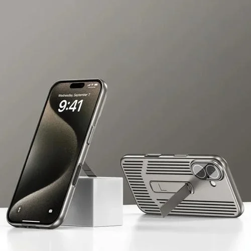 Estuche para Teléfono iPhone 16 Soporte de Refrigeración (Titanio)