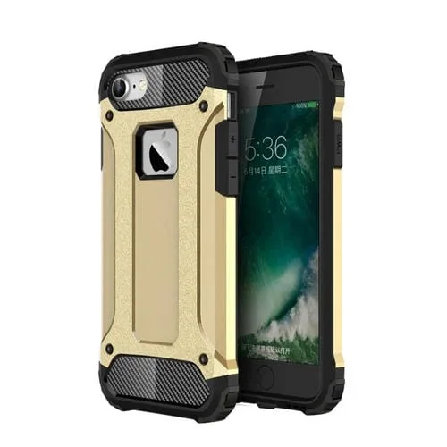Estuche para teléfono iPhone 7 Armor TPU + PC combinado (Oro)