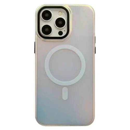 Estuche para Teléfono Magsafe iPhone 13 Pro Max Marco Protección Lente Metal (Negro)