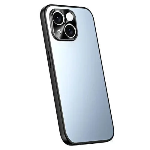 Estuche para Teléfono R-Just RJ-61 para iPhone 13 TPU + PC Esmerilado con Galvanoplastia (Azul)