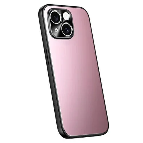 Estuche para Teléfono R-Just RJ-61 para iPhone 15 Plus TPU y PC Esmerilado con Galvanoplastia (Rosa)