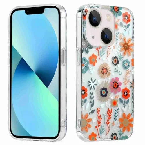 Estuche para Teléfono Symphony para iPhone 13 Galvanizado (Crisantemo)