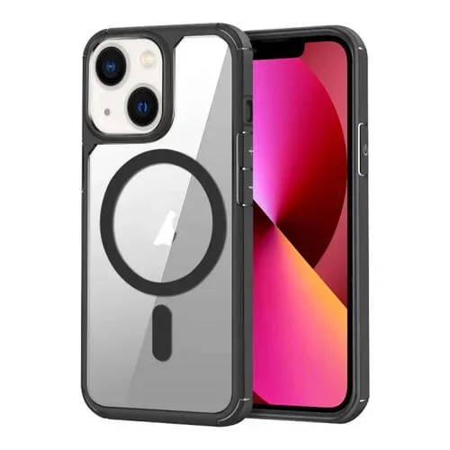 Estuche para Teléfono TPU Híbrido Acrílico Magsafe para iPhone 13 (Negro)