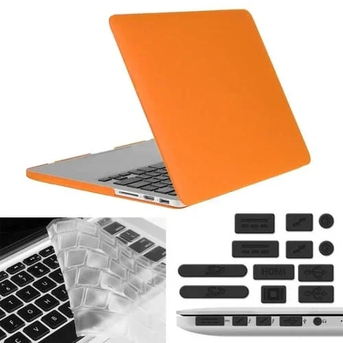 Estuche protector 3 en 1 Enkay MacBook Pro Retina 13,3 » A1425 A1502 plástico duro esmerilado (Naranja)