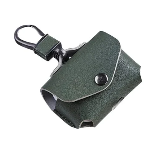 Estuche protector para Apple Airpods Pro de cuero a prueba de golpes (Verde Oscuro)
