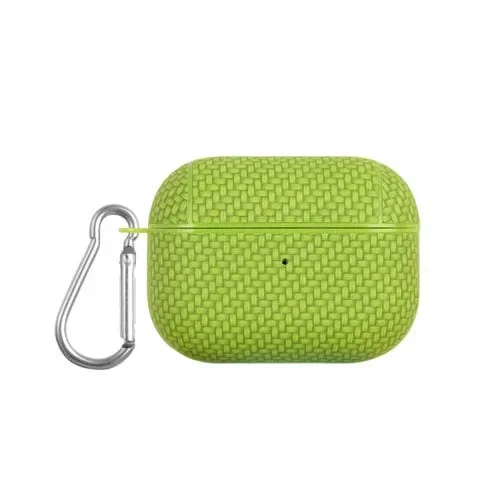 Estuche Protector para Auriculares Airpods Pro Woven Skin Texture Pc Tws (Verde)