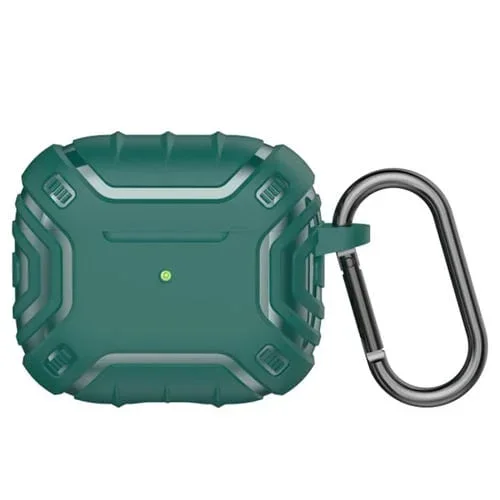 Estuche Protector para Auriculares Alienígena TPU con Gancho para Aeroplases 3 (Verde)