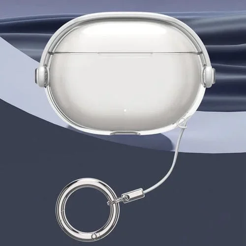 Estuche Protector para Auriculares Apple Beats Studio Buds Buds+ Acrílico Transparente Galvanizado (Blanco)