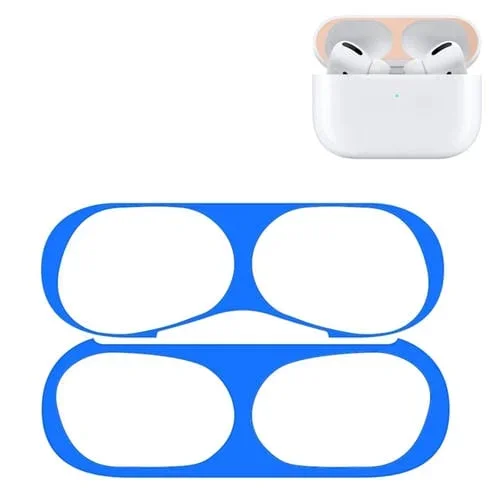 Estuche Protector para Auriculares Inalámbricos Apple AirPods Pro 2 Etiqueta de Metal (Azul)