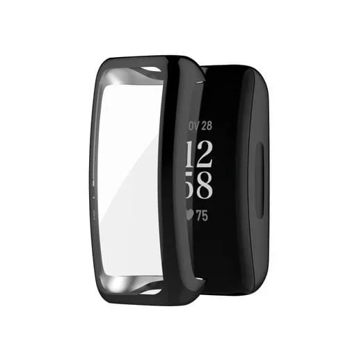 Estuche Protector para Fitbit Inspire3 TPU Galvanoplastia Cobertura Completa (Negro)