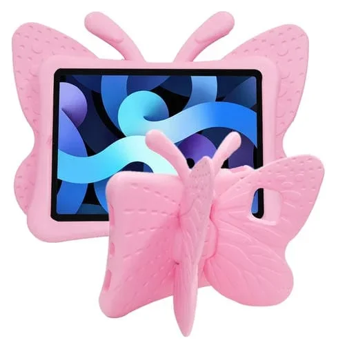 Estuche Protector para iPad Pro 11 (2020/2018) a Prueba de Golpes para Niños Estilo Eva con Soporte de Mariposa (Rosa)