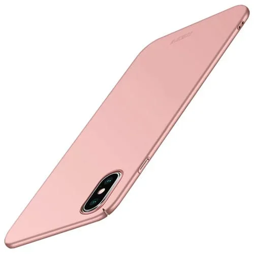 Estuche Protector para iPhone Xs Max Mofi Frosted PC Cobertura Total Ultrafino (Oro Rosa)