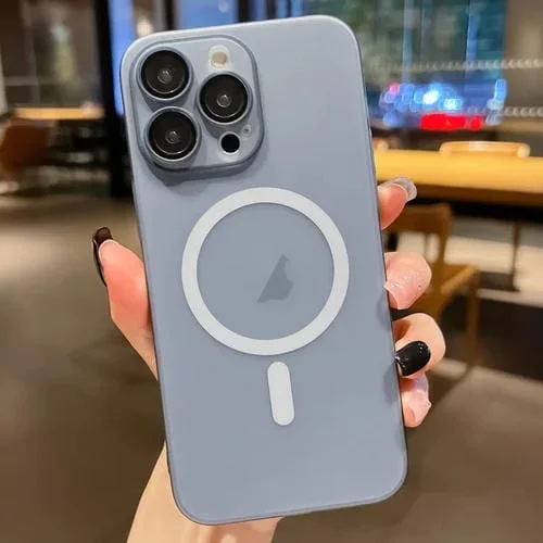 Estuche Ultrafino para iPhone 12 Pro con PC Esmerilado Magsafe (Azul Titanio)