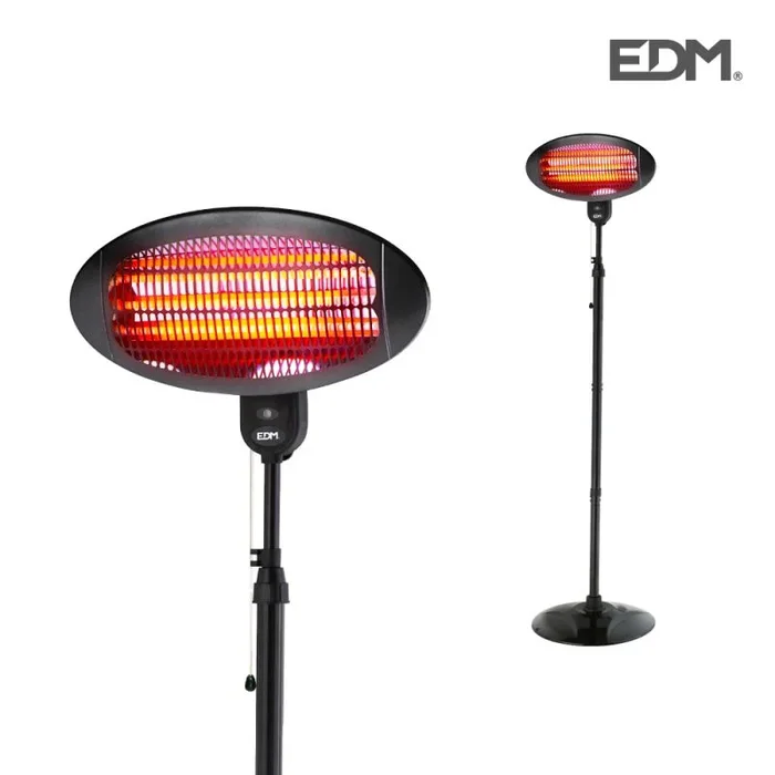 Estufa de cuarzo de exterior con pie – 2000w – edm