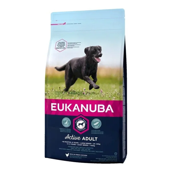 Eukanuba active adult large breed chicken – alimento seco para perros – 14 kg