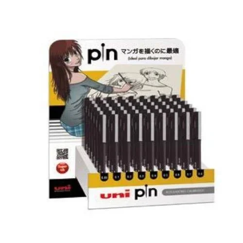 Expositor pin calibrados 102 uds. todos los trazos uni-ball