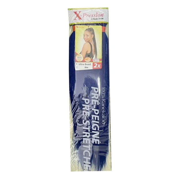 Extensiones para el pelo x-pression pre peigne azul 2 unidades