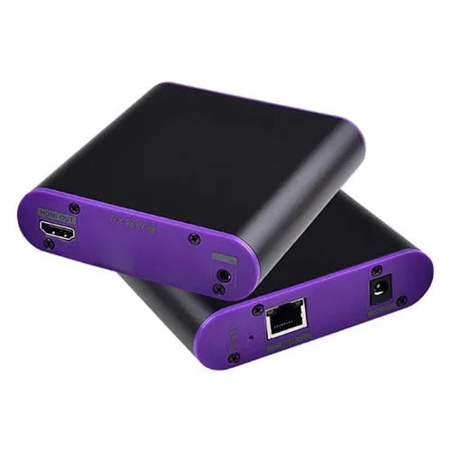 Extensor HDMI CAT872 Receptor y Remitente para Cable Cat5E/Cat6, Transmisión 200 m, Enchufe UE