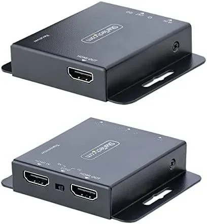 Extensor HDMI por CAT5/CAT6, 4K de 30Hz para 39m o 1080p para 70m, Alargador HDMI, Juego Transmisor y Receptor PoC HDMI, Infrarrojos – para Vídeo Local (EXTEND-HDMI-4K40C6P1)