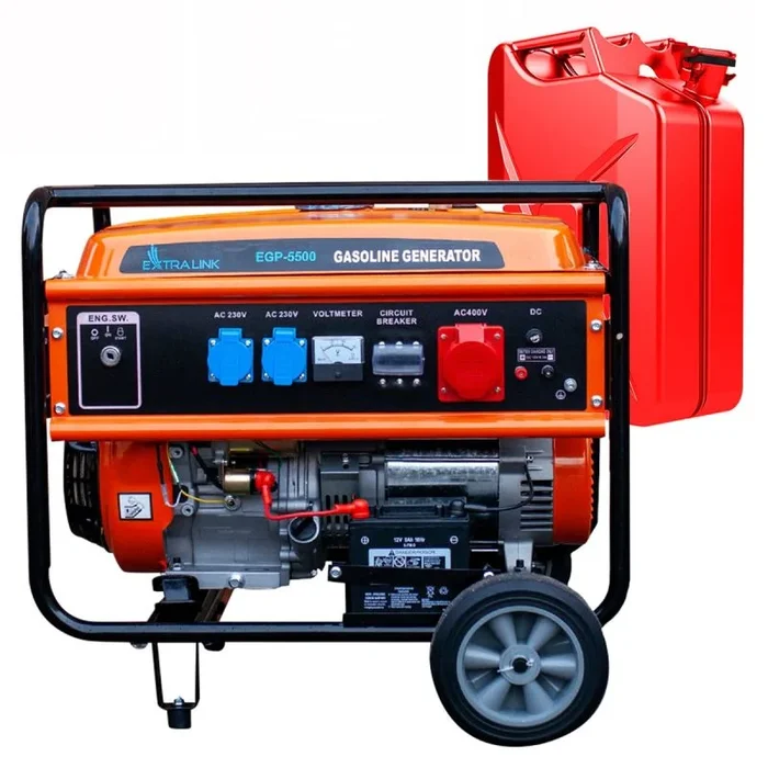 Extralink egp-5500 | generador de energía | gasolina, 5,5kw 3f